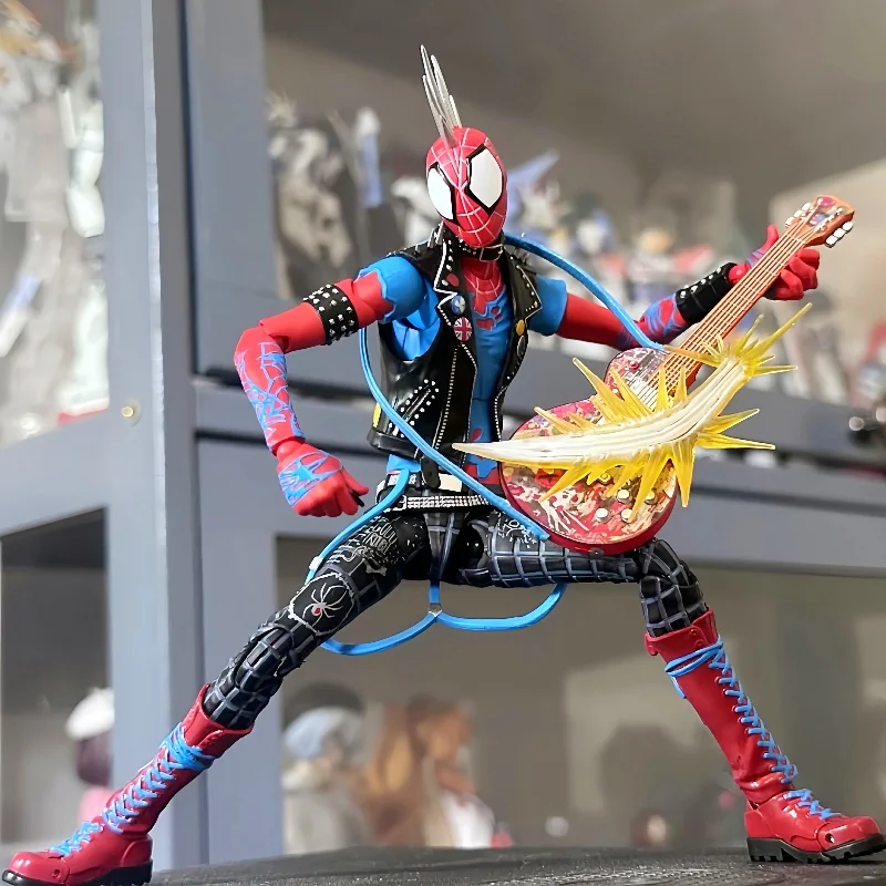 Marvel Action Figure Punk Spiderman Hobart Brown Anime Across The Spider Collection Figures Christmas Toys Gifts