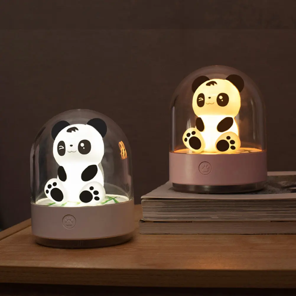 

1 шт. Ароматический ночник в виде мультяшной панды, разноцветный, с USB-зарядкой, для ароматерапии, для декора спальни