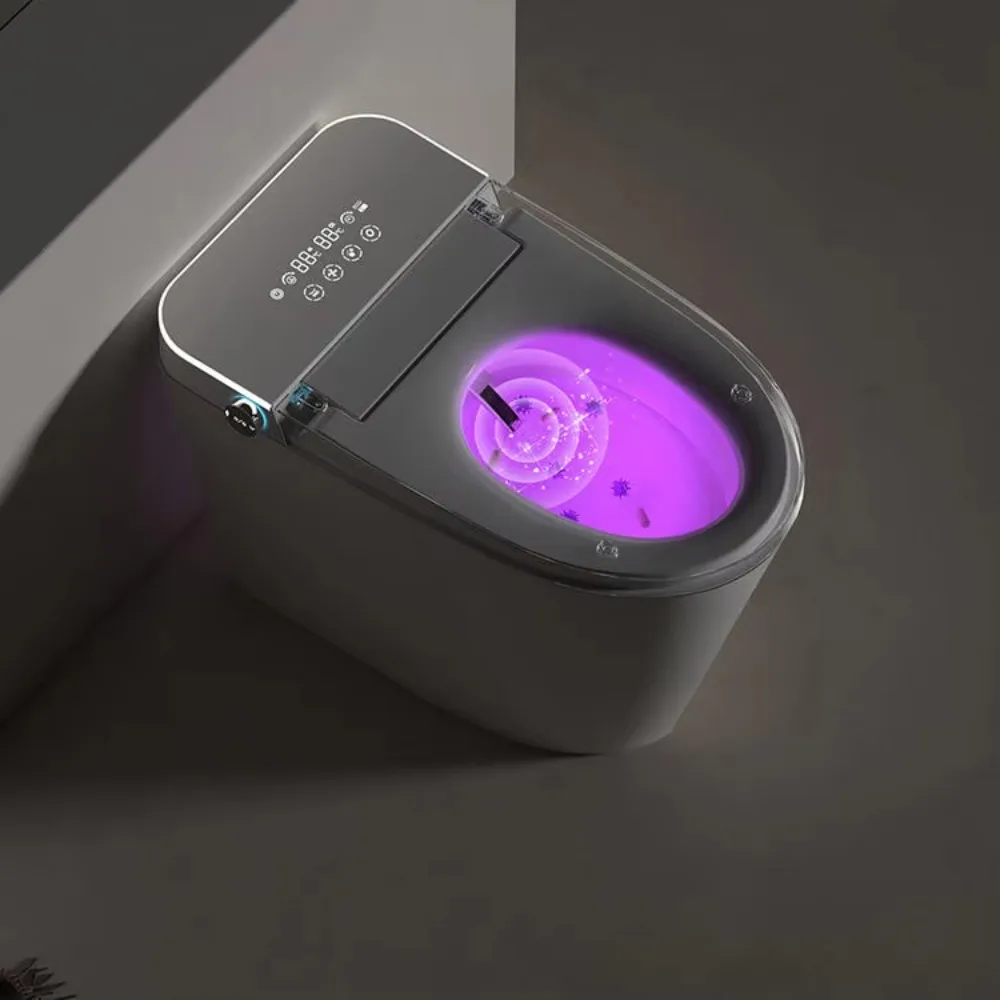Modern High End Water Saving Quiet Flush Anti Odor Ambient Light Full Bidet Functions Smart Toilet for Home Bathroom Use