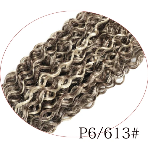 Lovevol Water Wave Menselijk Haar Bundel Hoogtepunt P6/613 Braziliaanse Human Hair Extensions Krullend Haar Weave Bundels 100G