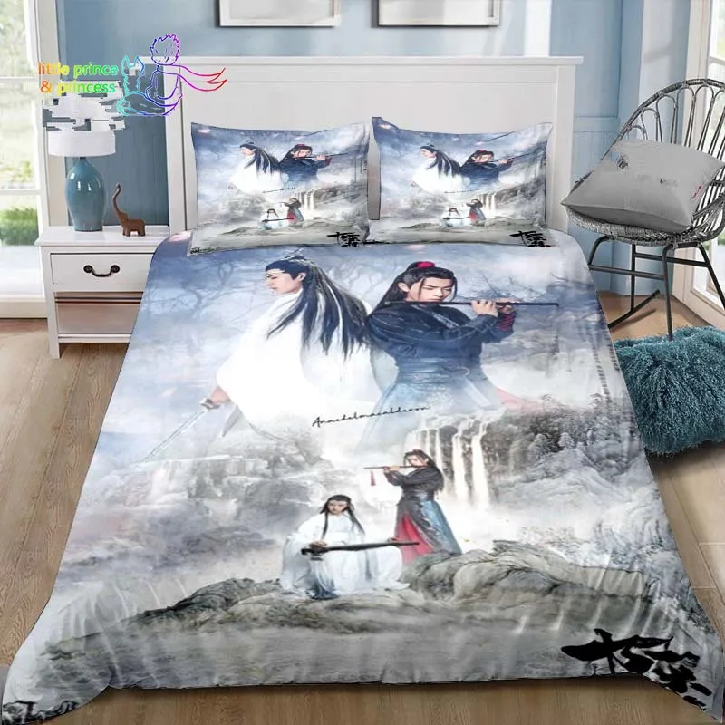 Imagem -05 - Conjunto de Cama Untamed Xiao Zhan Wang yi bo para Adultos e Crianças Solteiro Gêmeo Completo Queen Cama King Size Quarto Presente o