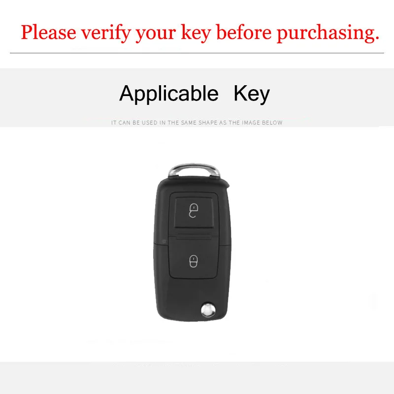 2 Buttons For VW Volkswagen Golf 4 5 6 MK6 Polo Tiguan Passat B5 B6 B7 Jetta Lavida For Skoda Octavia Metal Car Key Case Cover