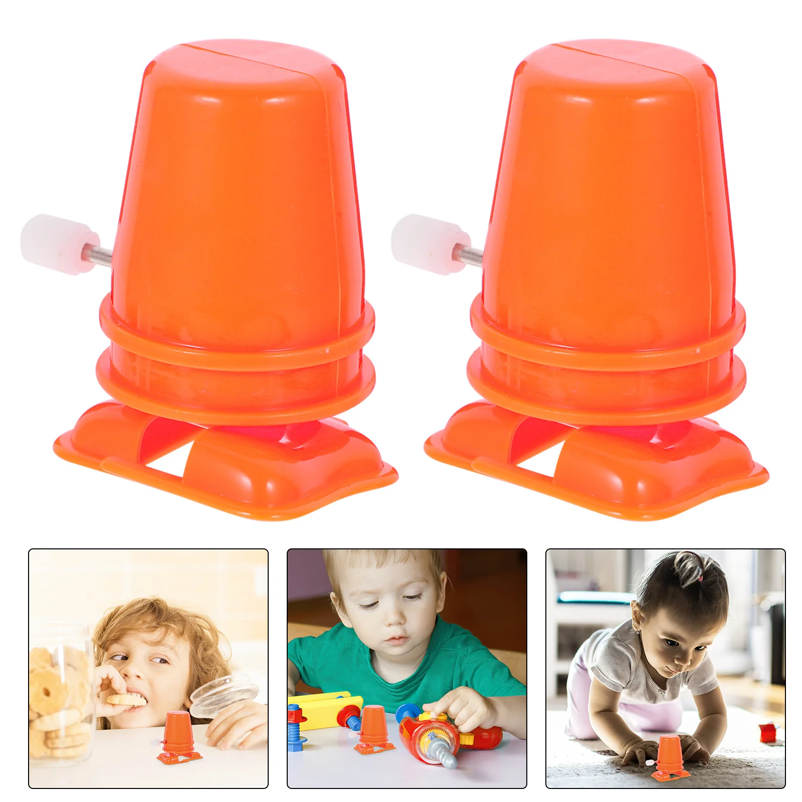 6 قطعة DIY بها بنفسك حركة الساعة آلية لف للمشي روبوت استبدال أجزاء الطين الحرفية اكسسوارات حركة صغيرة