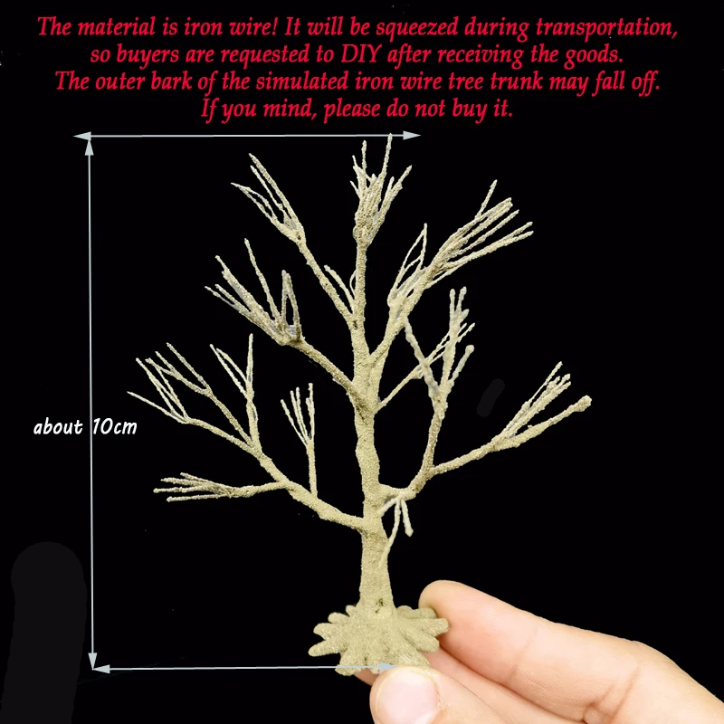 Modelo de tronco de árbol de alambre, Material de árbol modelo, diseño de tren de árbol en miniatura fino, 10cm/15cm/18cm/23cm/28cm, 1-10 Uds.