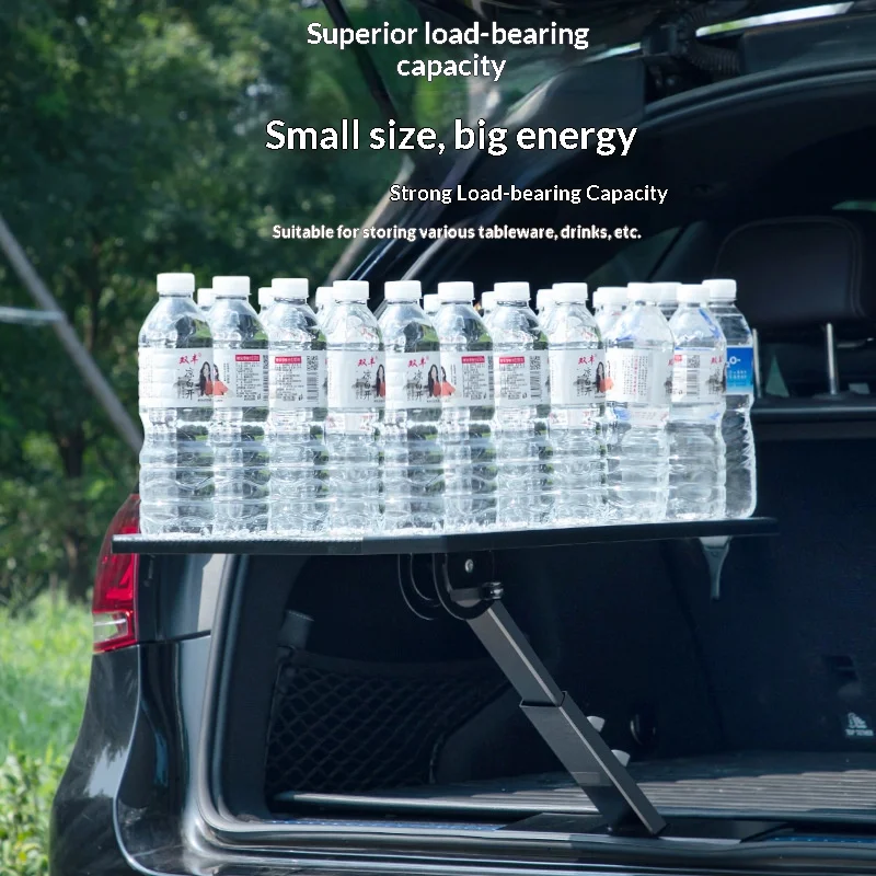 Car Boot Table Outdoor Camping Travel Foldable Heavy Duty Carbon Steel Rust Resistant Easy Storage