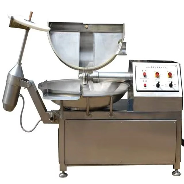 Heavy‑Duty Automatic Meat Chopper Mixer Machine Frequency Control For Food Factory Meat Product Deep Processing Line