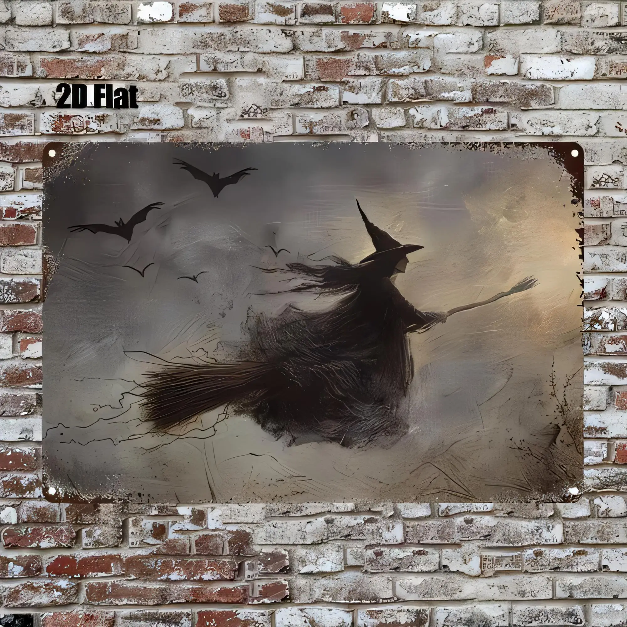 Plaque décorative vintage en métal avec silhouette d'oiseau, style rustique ferme, pour jardin, patio, bar, décoration intérieure, 20X F