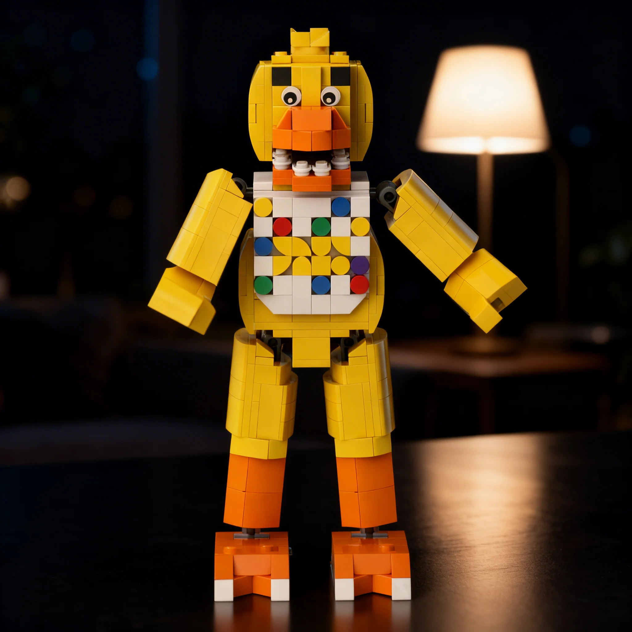 

562PCS MOC Game Series Chica Model DIY Creative Building Blocks Home Decor Display Birthday Gift Collectible Decoration Building