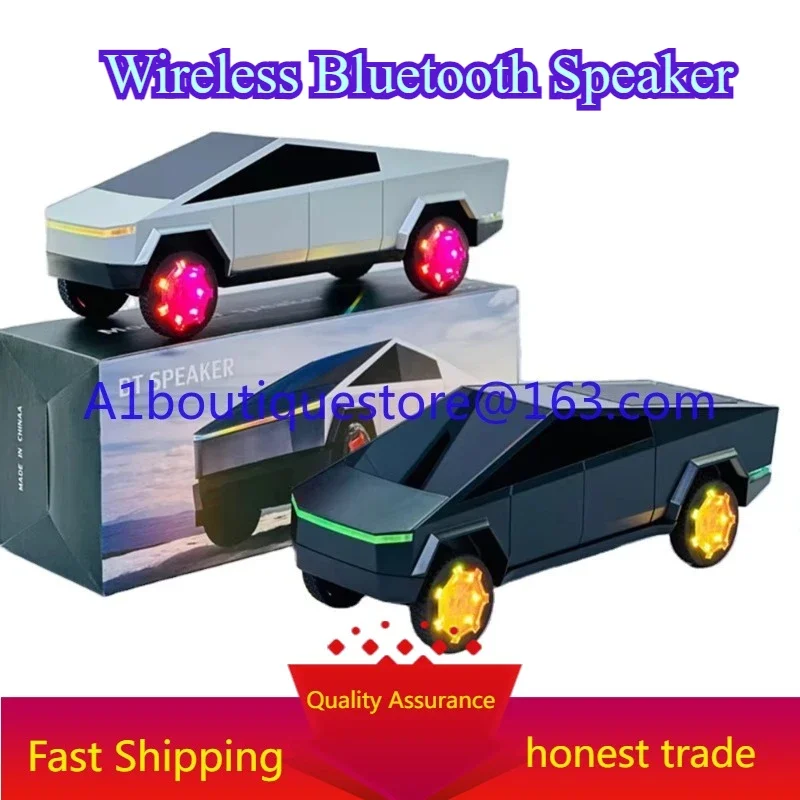 Wireless bluetooth speaker RGB light car model 15w wireless charging charger car DJ speaker