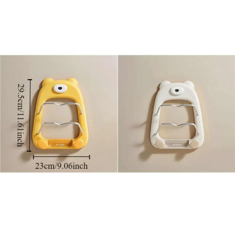 عملي 2-Tier وعاء الأغطية حامل شفط كأس الدب شكل المطبخ تخزين الرف جدار جبل دائم الخضار مجلس رف المطبخ