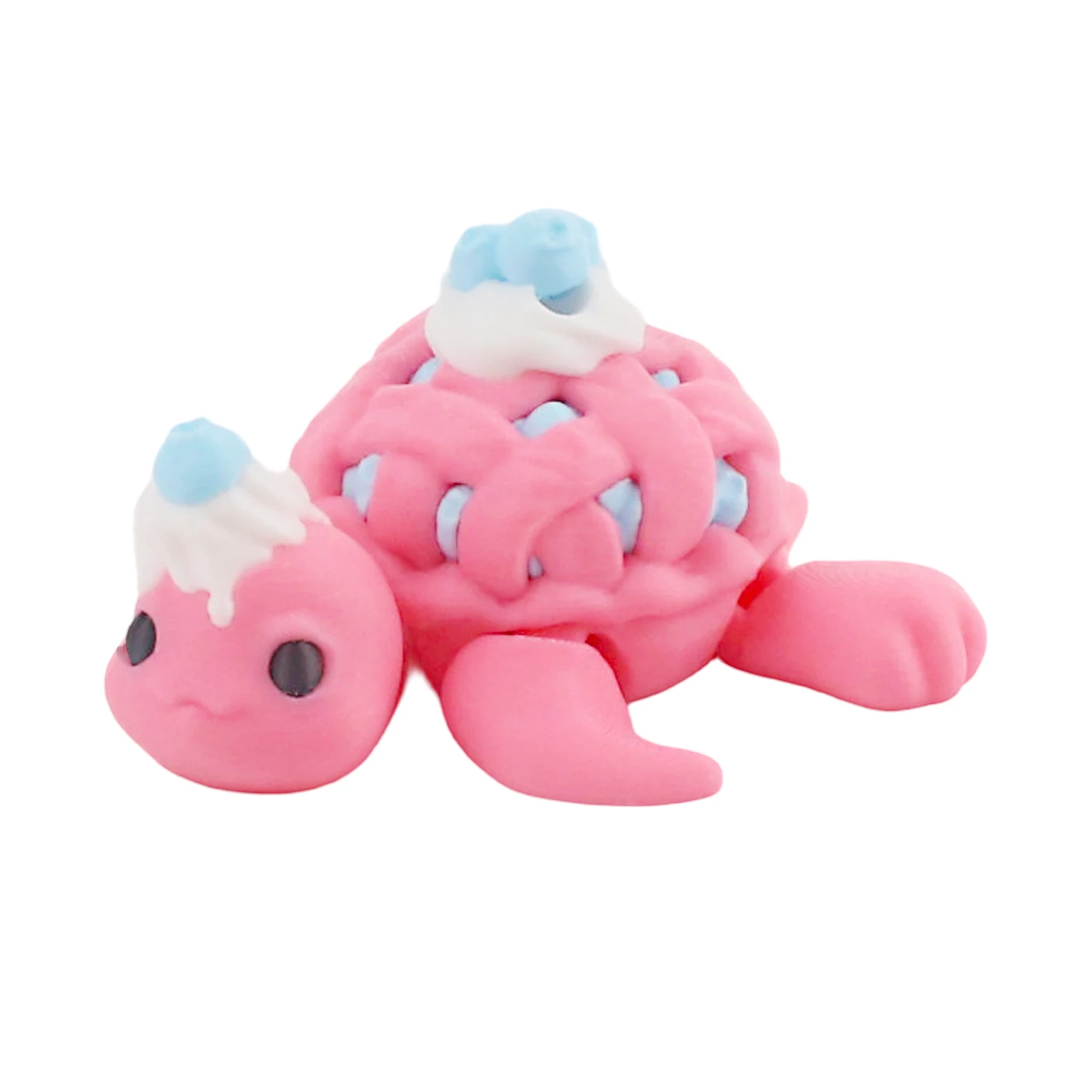 

3D печать милое мороженое черепаха шарнир движущаяся модель черепахи украшение для рабочего стола