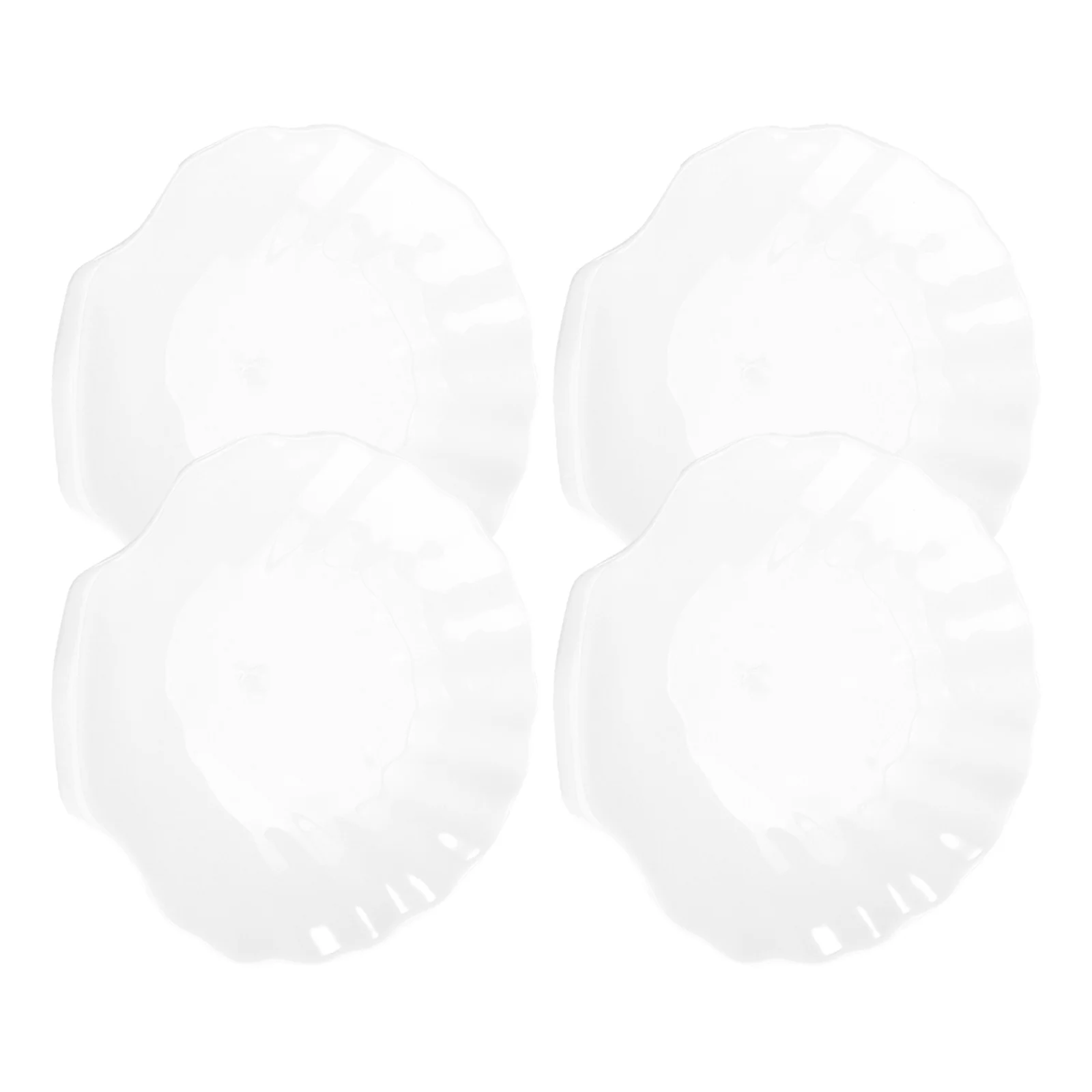 

4Pcs Exquisite Shell Design Multi-Function Reusable Plates for Food Fruits Nuts Desserts Jewelry Display Home Accessories Gift
