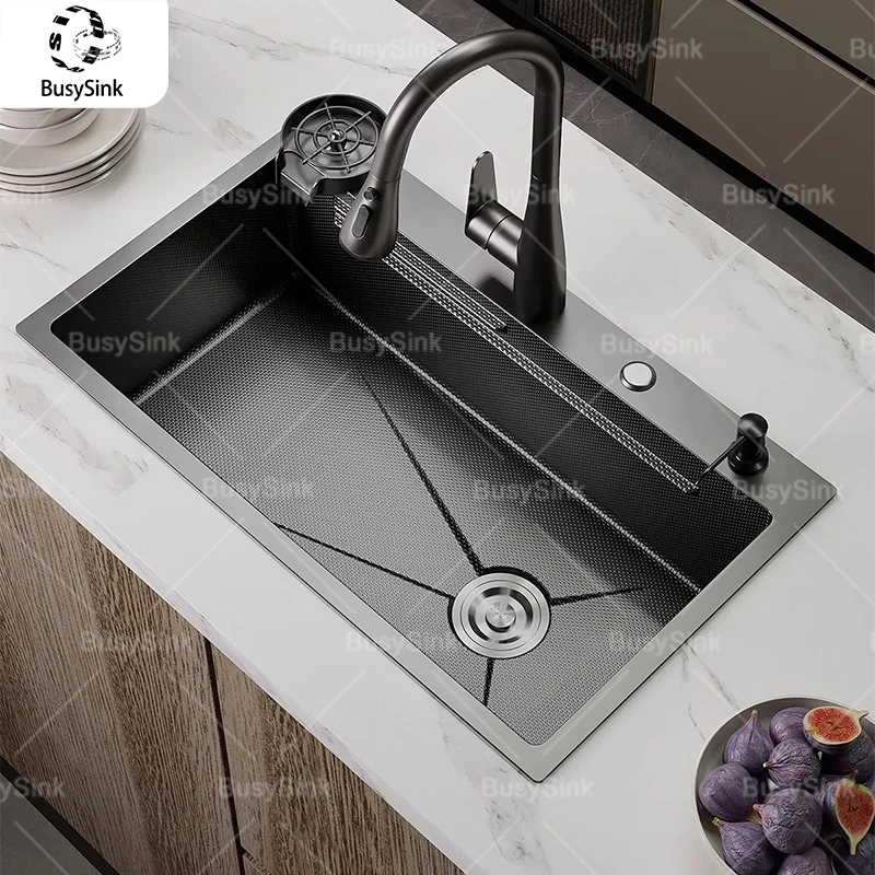 

Кухонная мойка из нержавеющей стали, бытовая, большая, с одним слотом, устойчивая к износу и пятен, многофункциональная раковина, раковина под креплением