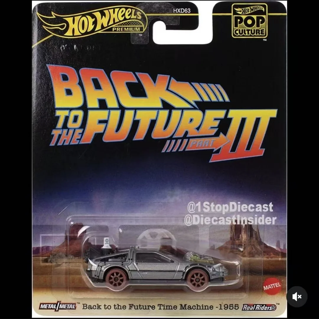 핫휠 2025 팝컬쳐 HXD63-L 시리즈 람보르기니 백 투 더 퓨처 자동차 모델 키즈 장난감 모델 자동차 컬렉션 남자아이 선물