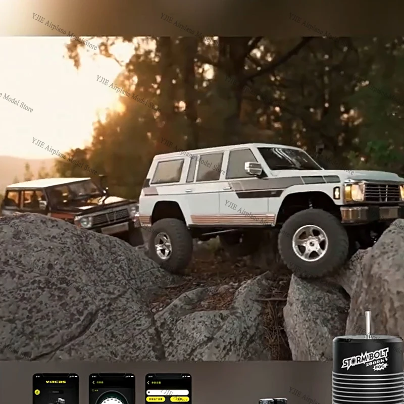 Rla Tk07 1/7 Simulação Modelo Rc Veículo de Escalada Rc Elétrico 4wd Velocidade Dupla Diferencial Escalada Off Road Veículo Presentes