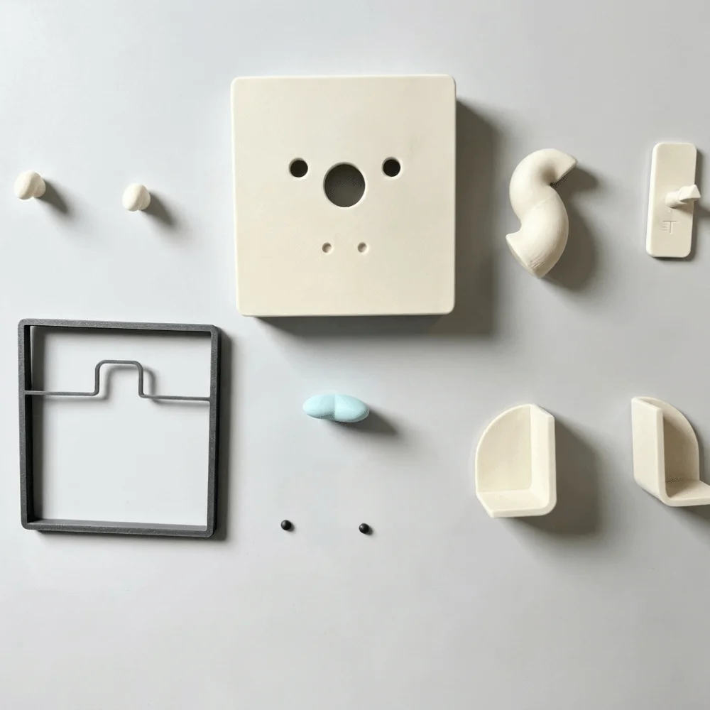 3D Printed Light Switch Cover Animal Nose Cartoon Joystick Switch Stickers Funny Easy Install Switch Protector Home Ornament
