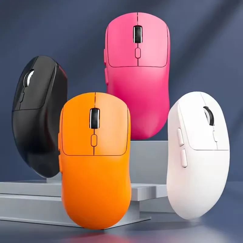 Mute Wireless Mouse 4-Color Rechargeable Ergonomic Game Mouse Dual-Mode Bluetooth Computer Game Mouse Office Best-Selling