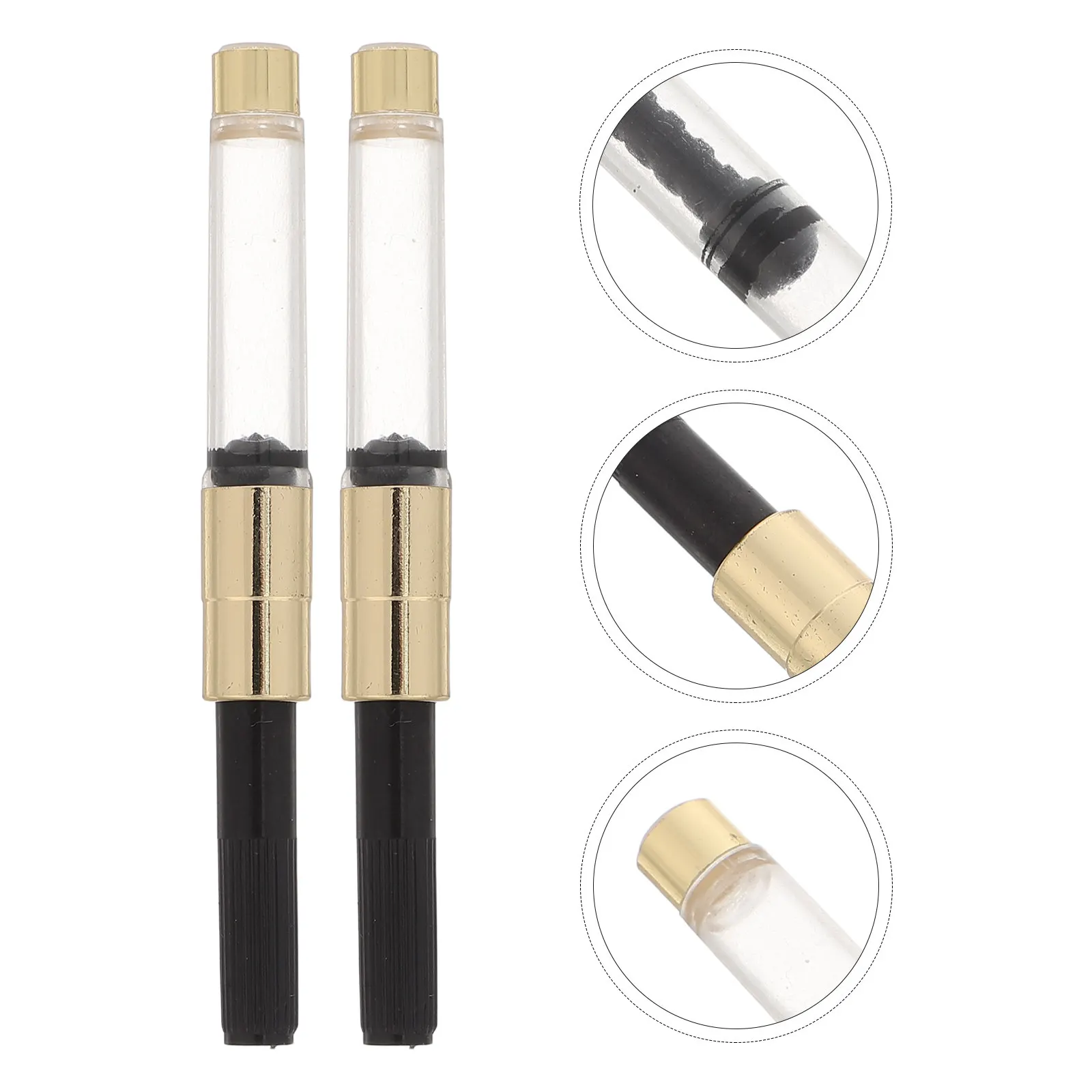 4Pcs Universal Fountain Pen Ink Converter 2.6mm Rotary Ink Drawer Refillable Pen Converter Writing Correction Supplies