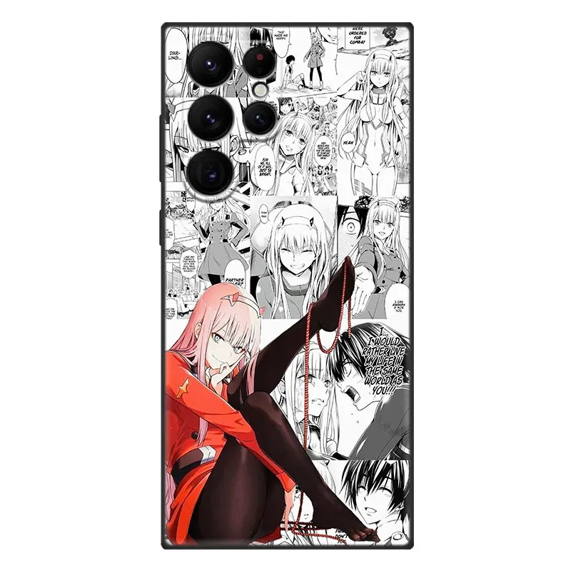 Anime Zero Two Darling in the FranXX Case For Samsung Galaxy S23 S22 S21 Ultra S20 FE 5G S10E S10 Lite S9 S8 Plus S7 Edge Cover