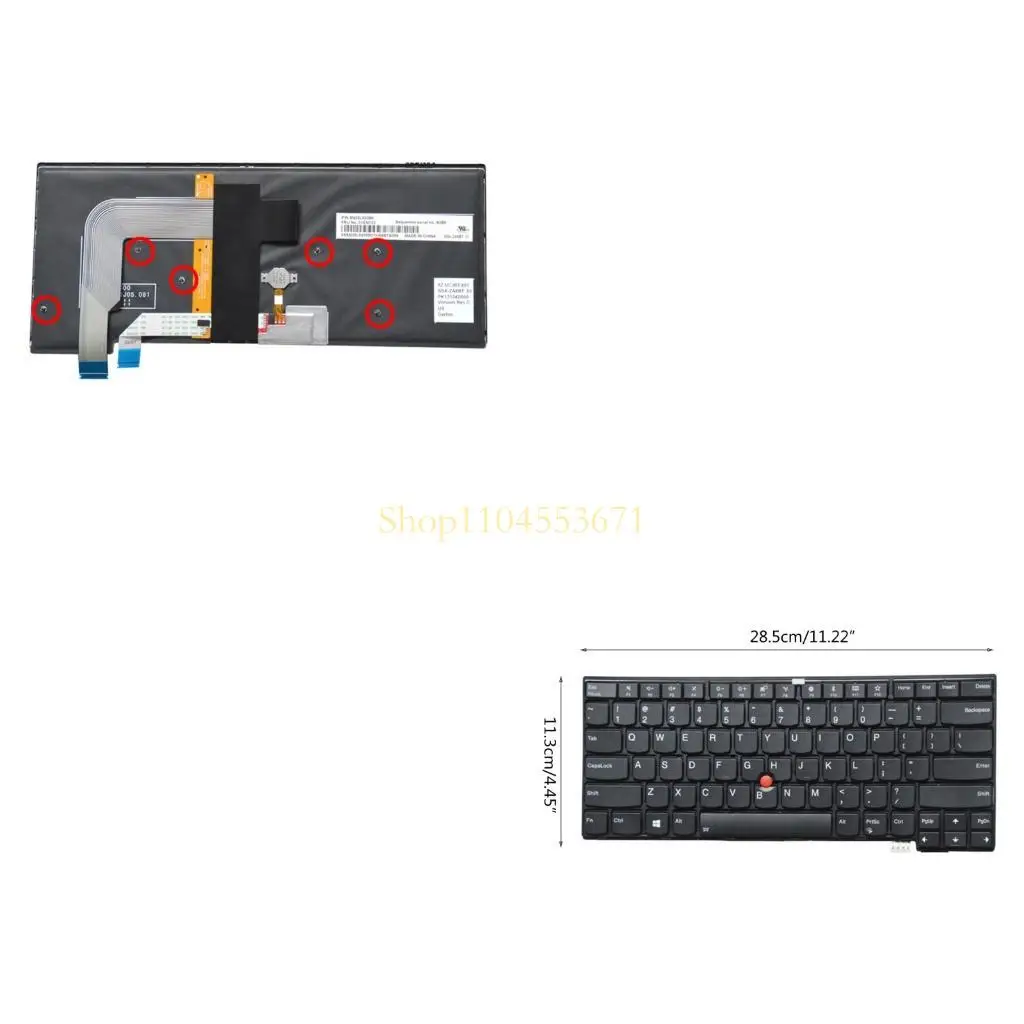 

Бестселлер, английская клавиатура с американской раскладкой для 13, 2-я новая серия (2-я) T460s, черная