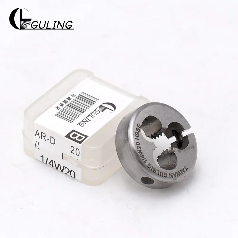 GULING HSSE Withworth thread dies suit BSW 1/8 -40 5/32 3/16 -24 7/32-24 1/4 -20 5/16 -18 3/8 -16 1/2-12 for Stainless steel