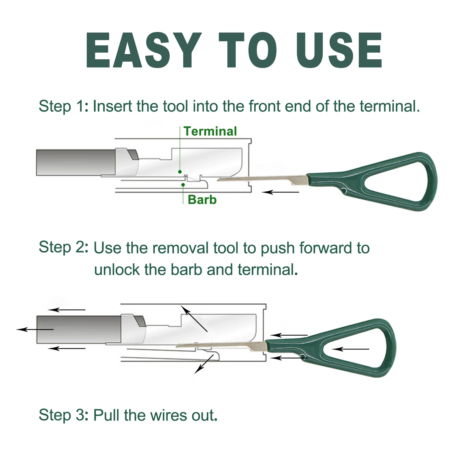 Car Terminal Removal Tool Wire Plug Connector Extractor Puller Release Pin Extractor Kit For Car Plug wire Cutter Repair Tool