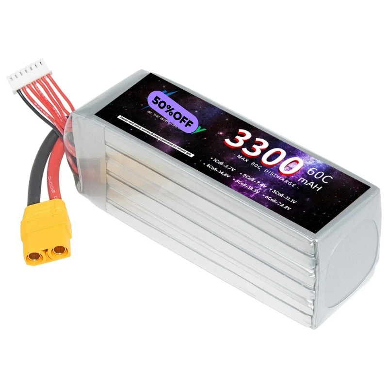 3S Lipo Battery 11.1V 3300mAh 60C with XT60 T Deans Connector for Truck Car Helicopter Drone Ship Boat RC Toys  Battery