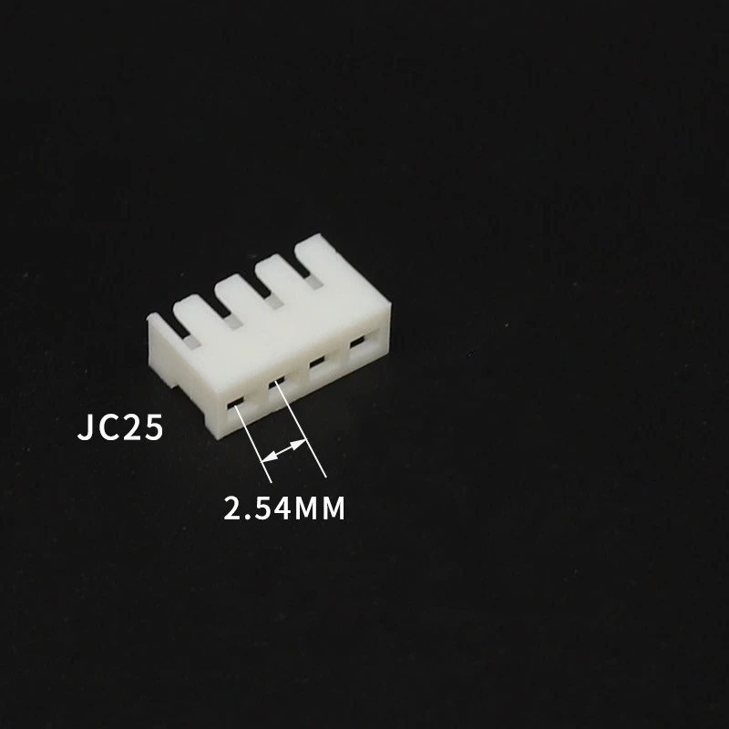 100PCS JC25 Plastic Shell Plug Connector 2.5mm Pitch Terminal Spring Socket 90 Degrees 2P3P4P5P6P7P8P