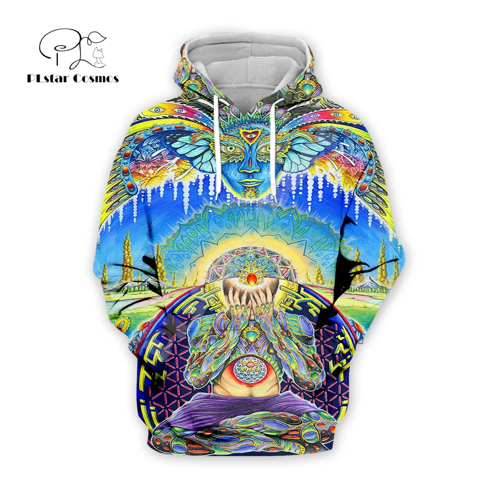 

NewFashion Trippy Psychedelic Colorful Tattoo Vintage Retro Mandala 3DPrint Harajuku Pullover Streetwear Casual Jacket Hoodies D