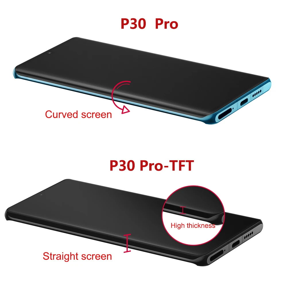 Tested For HUAWEI P30 Pro For P30Pro VOG-L29 L09 AL00 L04 AL10 LCD Display Touch Screen Digitizer Assembly Replacement