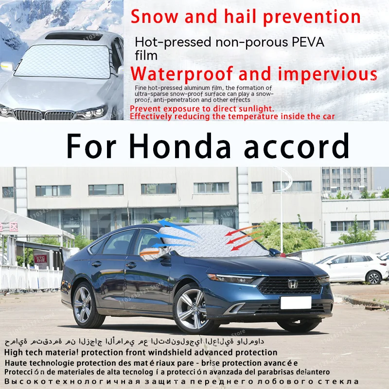 For Honda accord the front windshield of a car is shielded from sunlight, snow, and hail  auto tools car accessories