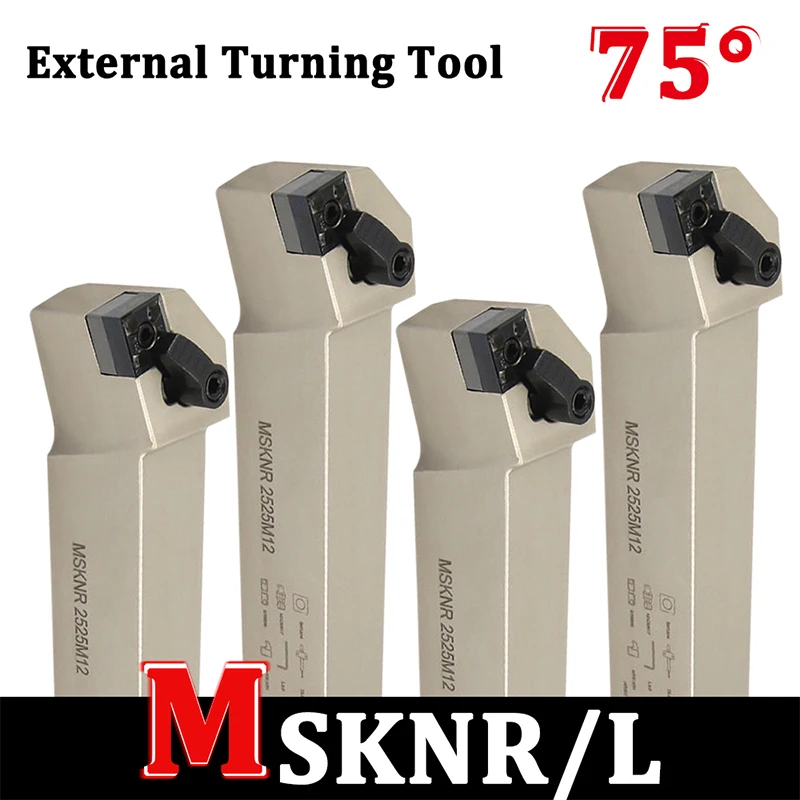 

1PCS MSKNR1616H12 MSKNR2020K12 MSKNR 2525M12 Cnc External Tool Holder Turning Tools High-Quality MSKNL For Carbide Inserts SNMG