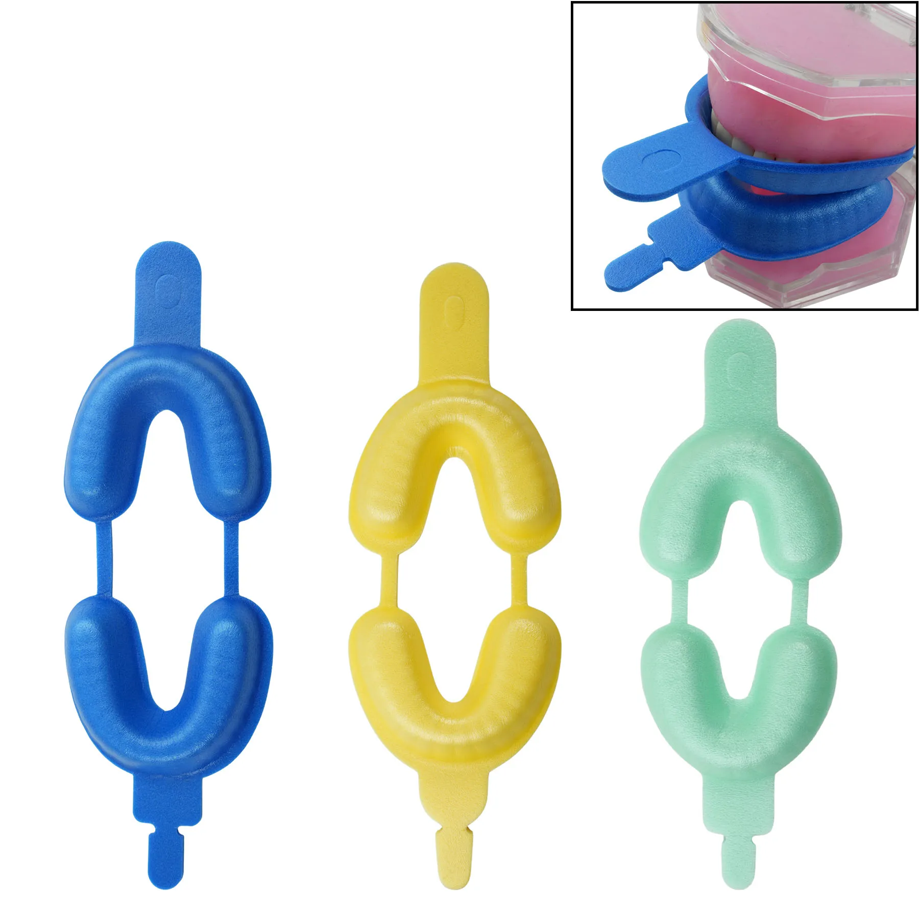 

10pc Pairs Dental Disposable Tray Fluoride Foam Impression Trays Dentistry Instrument Dentist Materials for Dental Clinics ﻿