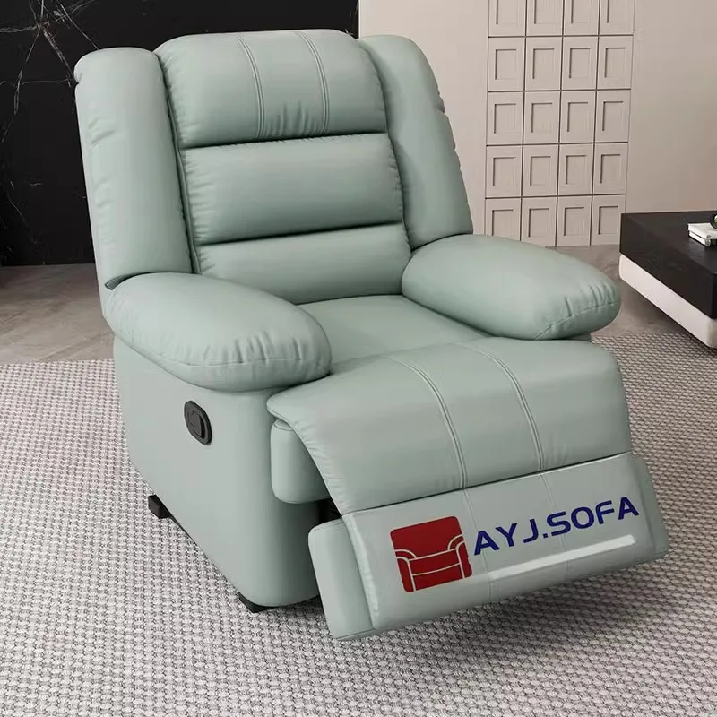 

First-class space sofa cabin technology fabric art single reclining rocking chair leather art electric manicure lazy multi-funct