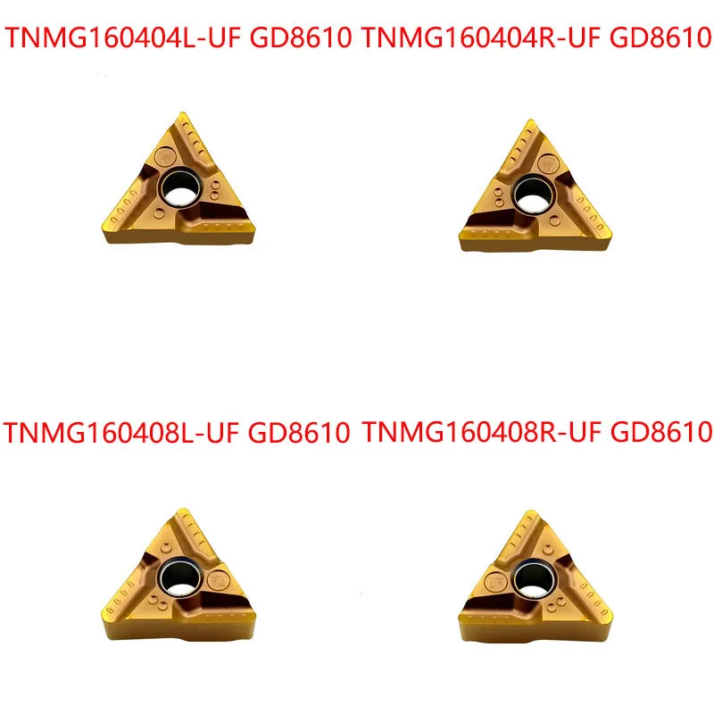 TNMG160404R UF High quality carbide inserts Original cylindrical turning tool TNMG160408 Hardened steel Stainless steel