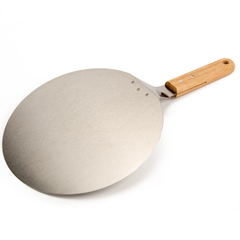 كبير الفولاذ المقاوم للصدأ بيتزا قشر 10 بوصة كعكة رافع ملعقة كوكي مستديرة #3