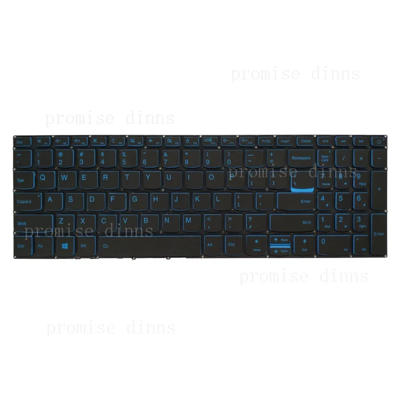 M   Blue backlit US keyboard for Lenovo L340-15IRH(81LK/81TR)/L340-17IRH(81LL)