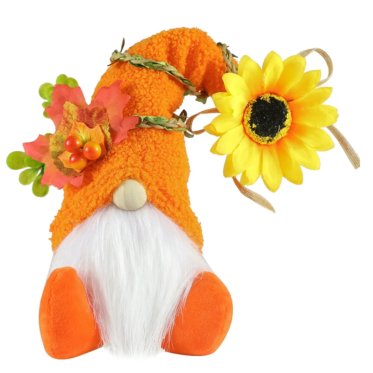 Sunflower Gnome Plush, Sunflower Spring Summer Gnomes Holiday Ornaments, Gift Handmade Shelf Tiered Tray Decorations C