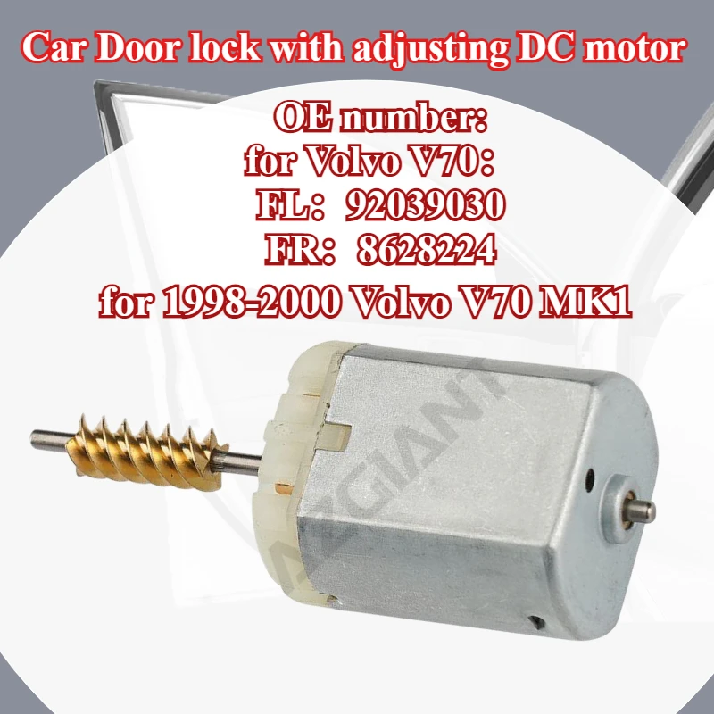 

AZGIANT 8628224 car Door lock with adjusting DC motor for Volvo V70 MK1 1998-2000 High purity copper carbon brush voiture parts