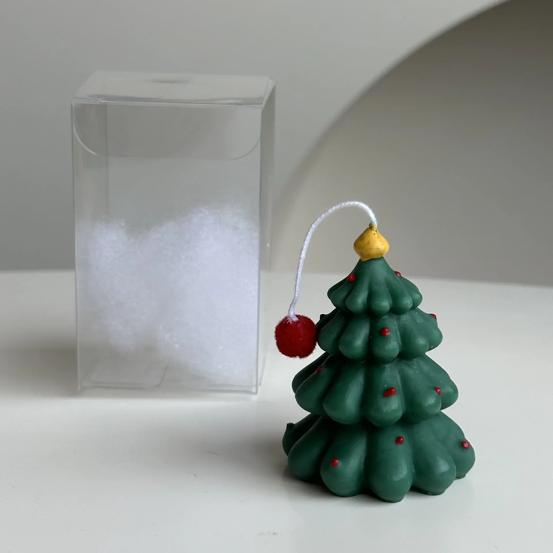 Instagram Christmas Candle Mini Hand-painted Christmas Tree Candle Bear Candle Christmas Gift Holiday Decoration