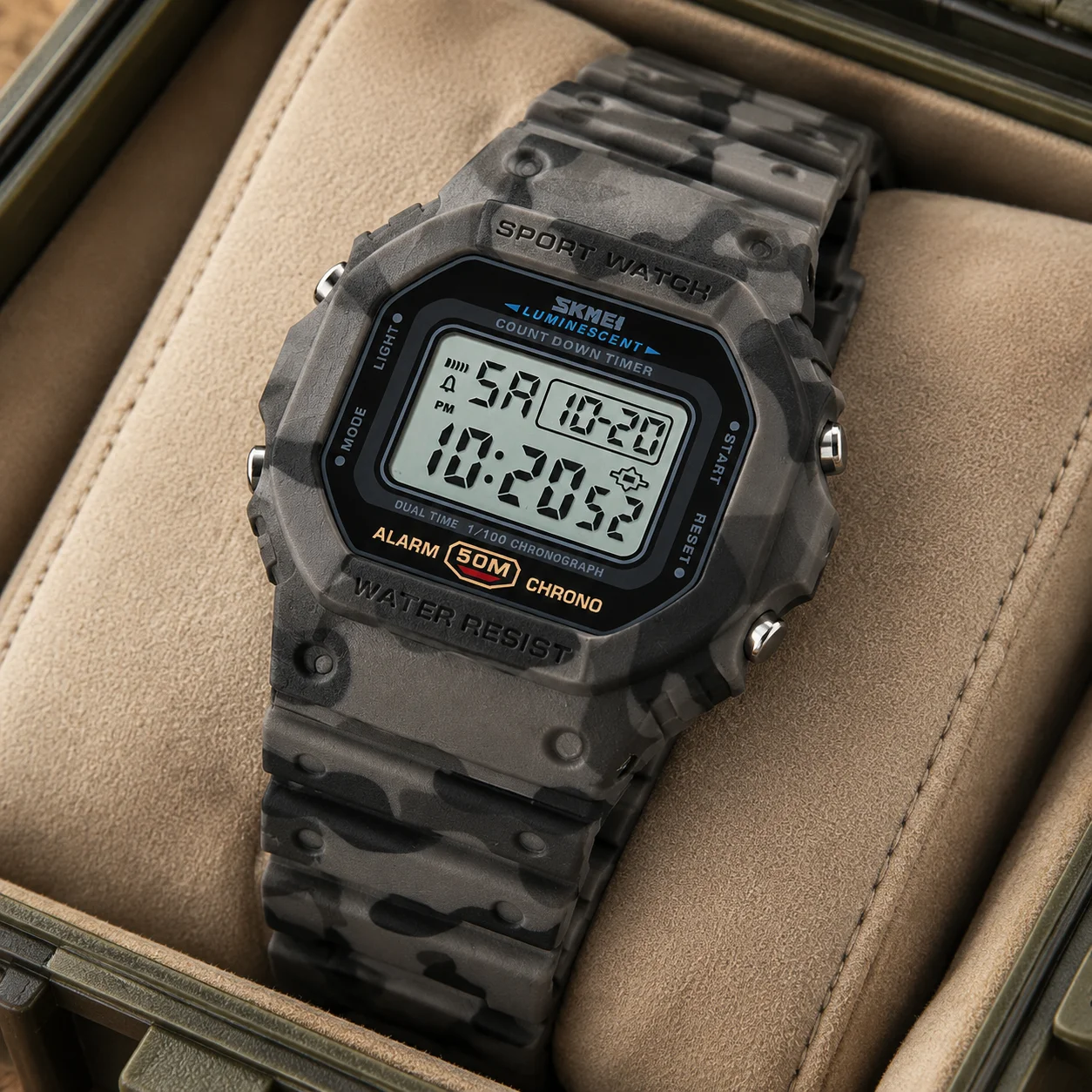 SKMEI 1628 Electronics Watches For Men Women Count Down Wristwatches Fashion Waterproof Digital Square Watch and Bracele Gifts