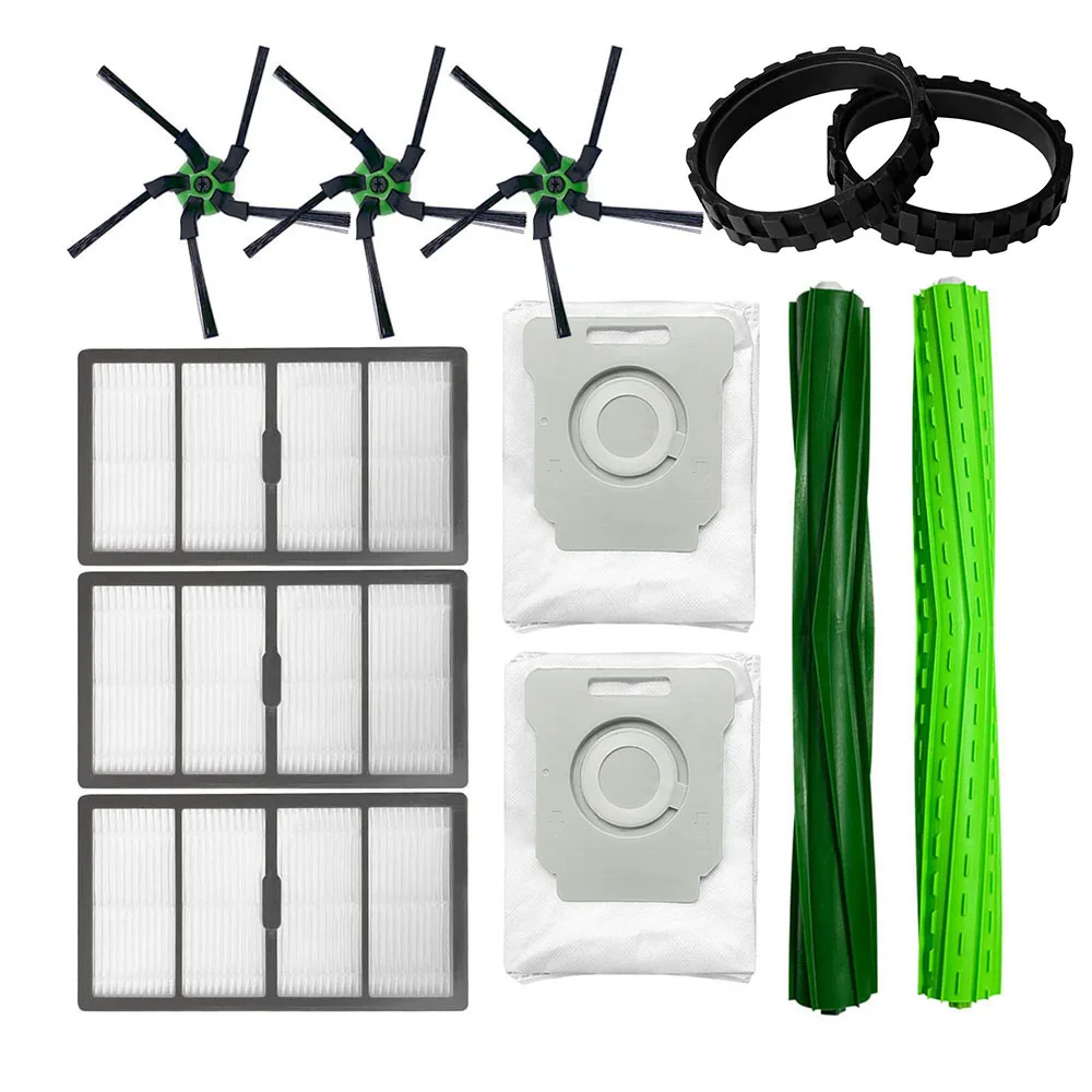 Hepa フィルターサイドブラシ iRobot ルンバ S9 S9 + ダストバッグ HEPA フィルタータイヤスキンメインブラシ掃除機アクセサリー