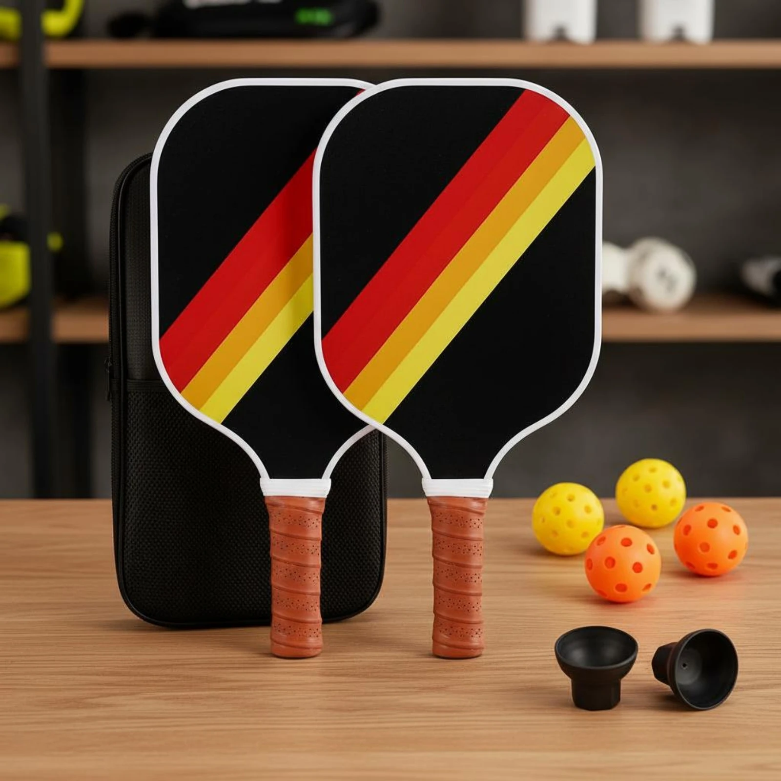 

Carbon Fiber Pickleball Paddles Includes Carrying Bag Pickleball Paddle Set Lightweight Cellular Structure Interior Paddles