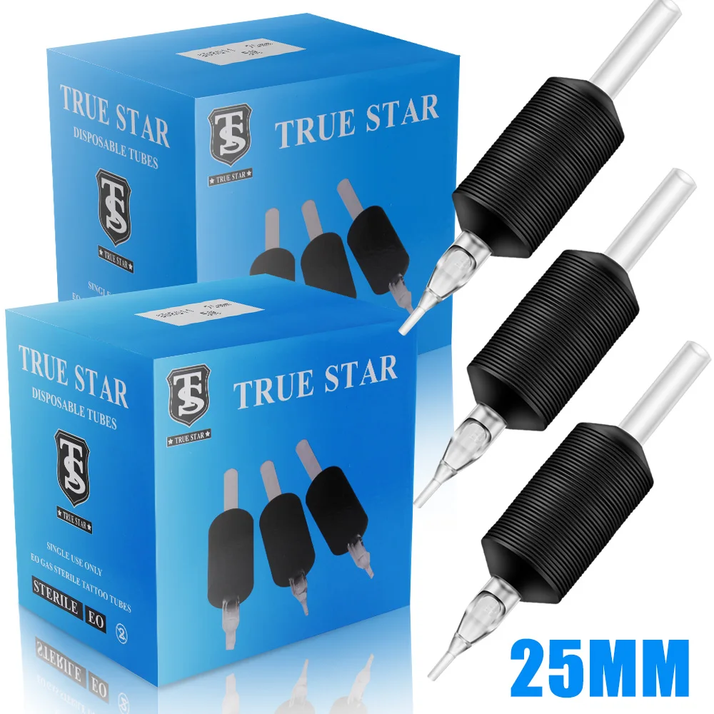 

20/10/5/3 шт. 25 мм трубки для татуировки одноразовые мягкие силиконовые ручки для татуировки 3R 5R 7R 9R 11R пластиковые круглые наконечники для тату-трубок ручки