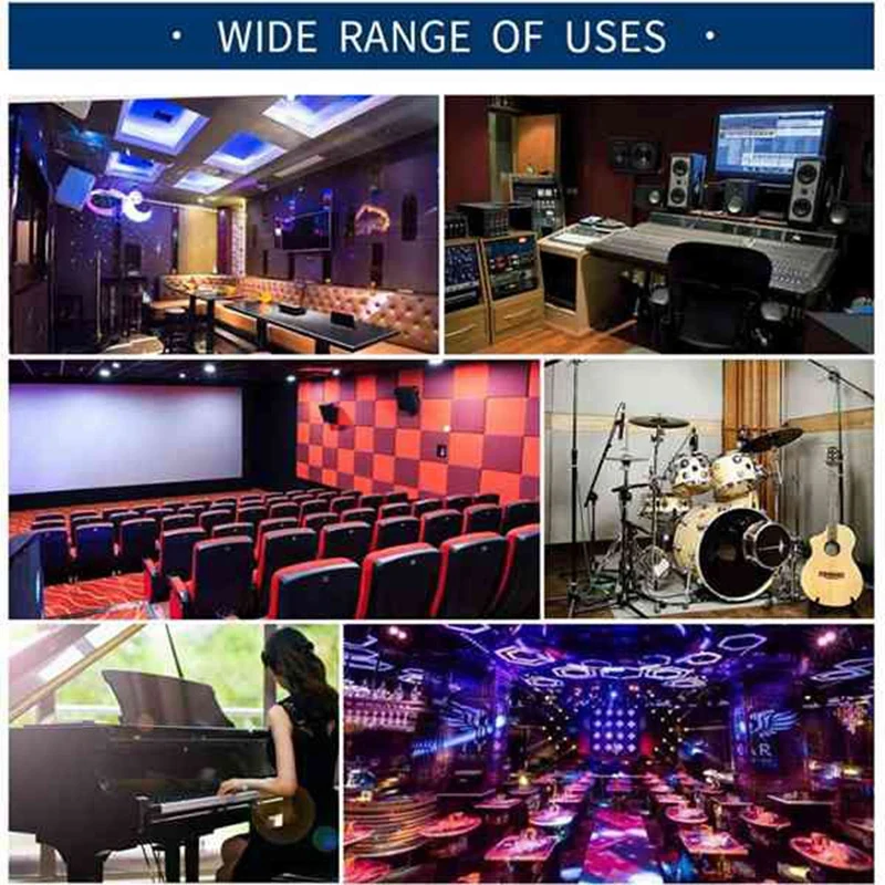 12 Pcs Acoustic Panels,Sound Proofing Studio Bevled Edge Soundproofing Panels,For Wall Decoration And Acoustic Treatment