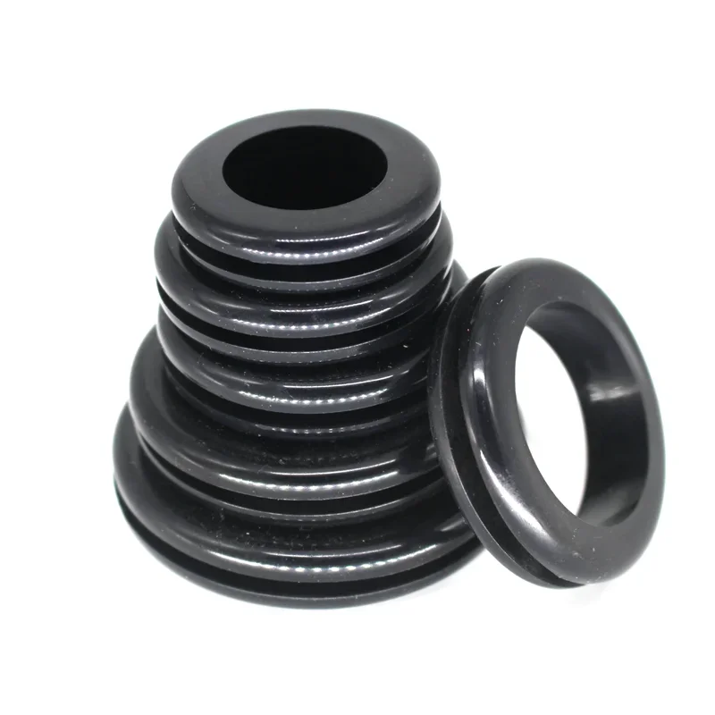 ID 25mm 30mm 35mm 40mm 50mm Black Rubber Seal Double Sided Protective Coil Wire Cable Hole Protection Ring Shim Washer Hardware