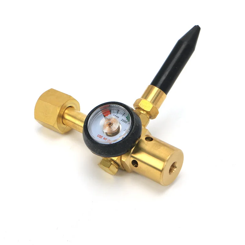 Portable helium filled balloon pressure reducing  HM-HE-01 Natural gas pressure reducing gas valve brass inner outer wire valve