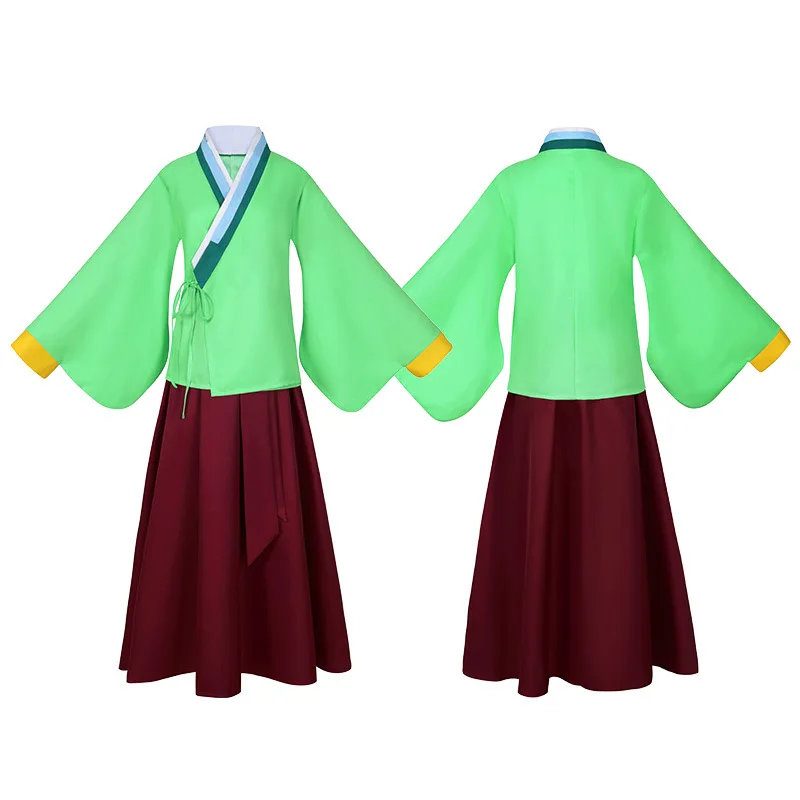 Maomao Costume Cosplay Anime The Apothecary Diaries Cosplay Green Dress Halloween Carnival Party Costume antico per donne ragazze