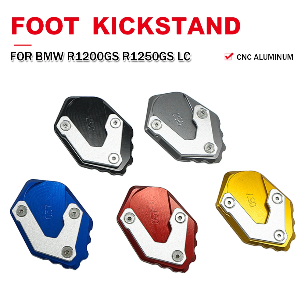 

Motorcycle CNC Kickstand Pad Padel Extension Enlarge Plate Accessories For BMW R1250GS F850GS F750GS 2018-2020 R1200GS 2014-2019