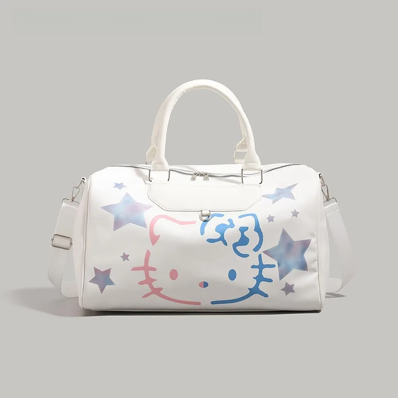 

Hello Kitty Bag Cartoon Cute Women Accessories Large Capacity Single Shoulder Fitness Travel Handheld Kawaii Girl Gift Wholesale